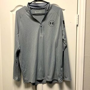 Slightly used under armour freedom quarter zip pull over dri fit